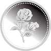 3D Rose Flower 999 Silver Coin