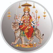 Load image into Gallery viewer, GODESS DURGA JI 999 SILVER COLORED COIN
