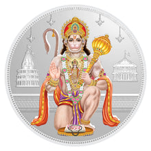 Load image into Gallery viewer, Hanuman Ji 999 SILVER COLORED COIN