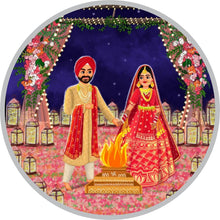 Load image into Gallery viewer, PERSONALISED WEDDING PICTURE 999 SILVER COLOR COIN