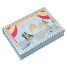 Load image into Gallery viewer, Customized Silver Coin Blue Rectangle Gifting Box
