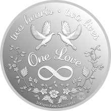 Load image into Gallery viewer, Couple 999 Silver Colored Coin
