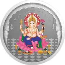 Load image into Gallery viewer, Ganesha Temple 999 Silver Colored Coin
