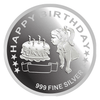 3D Happy Birthday For Girl 999 Silver Coin