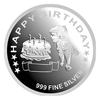 3D Happy Birthday for Boy 999 Silver Coin