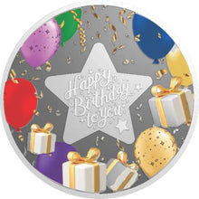 Load image into Gallery viewer, Happy Birthday to you Star 999 Colored Silver Coin