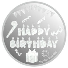 Load image into Gallery viewer, Happy Birthday to you Star 999 Colored Silver Coin