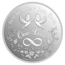 Load image into Gallery viewer, 3D Newly Married Couple 999 Silver Coin