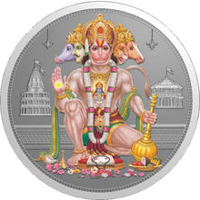 Load image into Gallery viewer, Panch Mukhi Hanuman 999 Silver Colored Coin