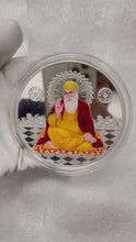Load and play video in Gallery viewer, Guru Nanak Ji 999 SILVER COLORED COIN
