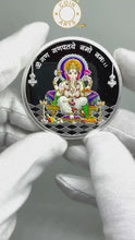 Load and play video in Gallery viewer, Ganesh JI 999 SILVER COLORED COIN
