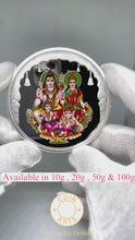 Load and play video in Gallery viewer, Shiv Parivar 999 SILVER COLORED COIN
