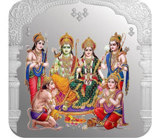 Load image into Gallery viewer, Square Ram Darbar 999 Colored Silver Coin